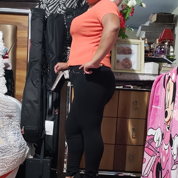 TALBO'TS WOMEN'S SWEATER TOP ORANGE SALMON MEDIUM - Picture 3 of 8